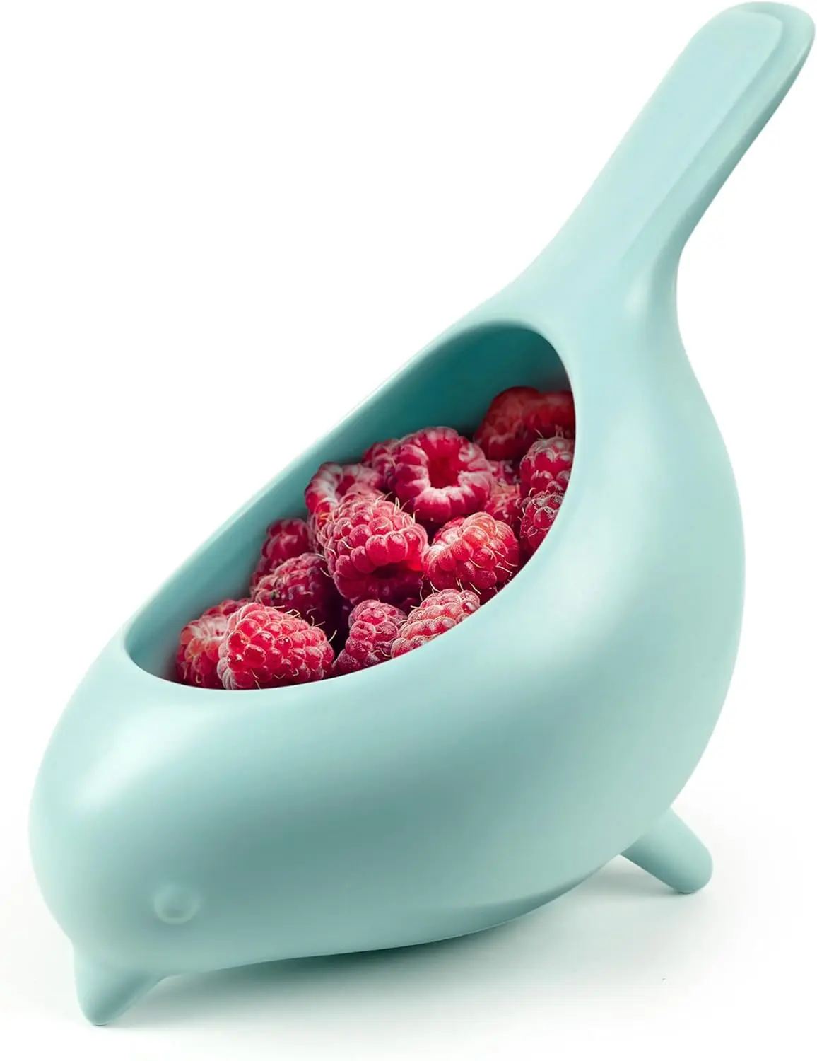 BLUE BIRD Ceramic Colander, Charming, Unique Design, Berry Colander, Fun Kitchen Gadget
