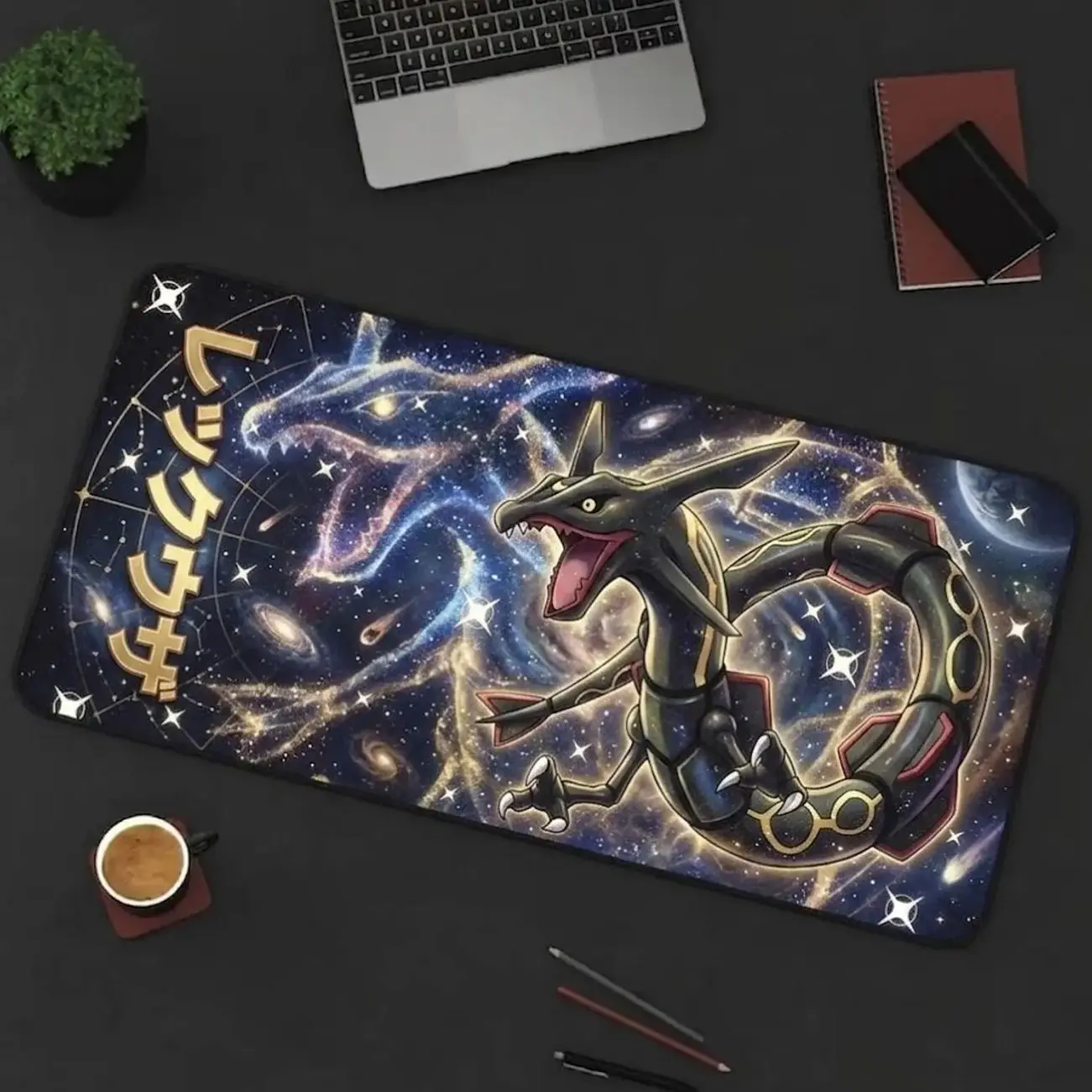 Rayquaza Pattern Desk Mat! Perfect for a Gift, Present, Holiday, Birthday! Japanese Anime Mousepad, Pc Accessories