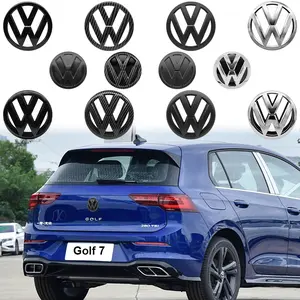 Volkswagen Golf 7-7.5 Car Front & Rear Emblems, 2pcs Abs Material, Durable Weather Resistant, Precision Molded Seamless Fit, Anti-Oxidation UV Protection, Car Decals