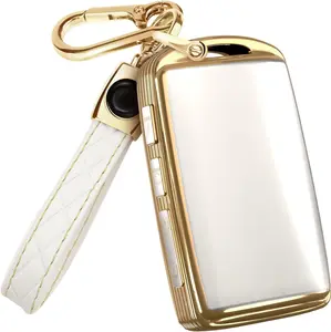 Compatible with Mazda Key Fob Cover & Leather  - TPU Case for 3, 6, CX-5 CX-9 CX-30 CX-50 CX-70 (2019-2025)