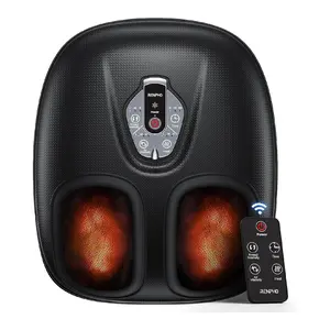 [Livestream Exclusive] RENPHO Electric Shiatsu Foot Massager with Heat & Remote – Deep Kneading for Sizes Up to 12, Ideal Gift for Men & Women Valentines Day Choice