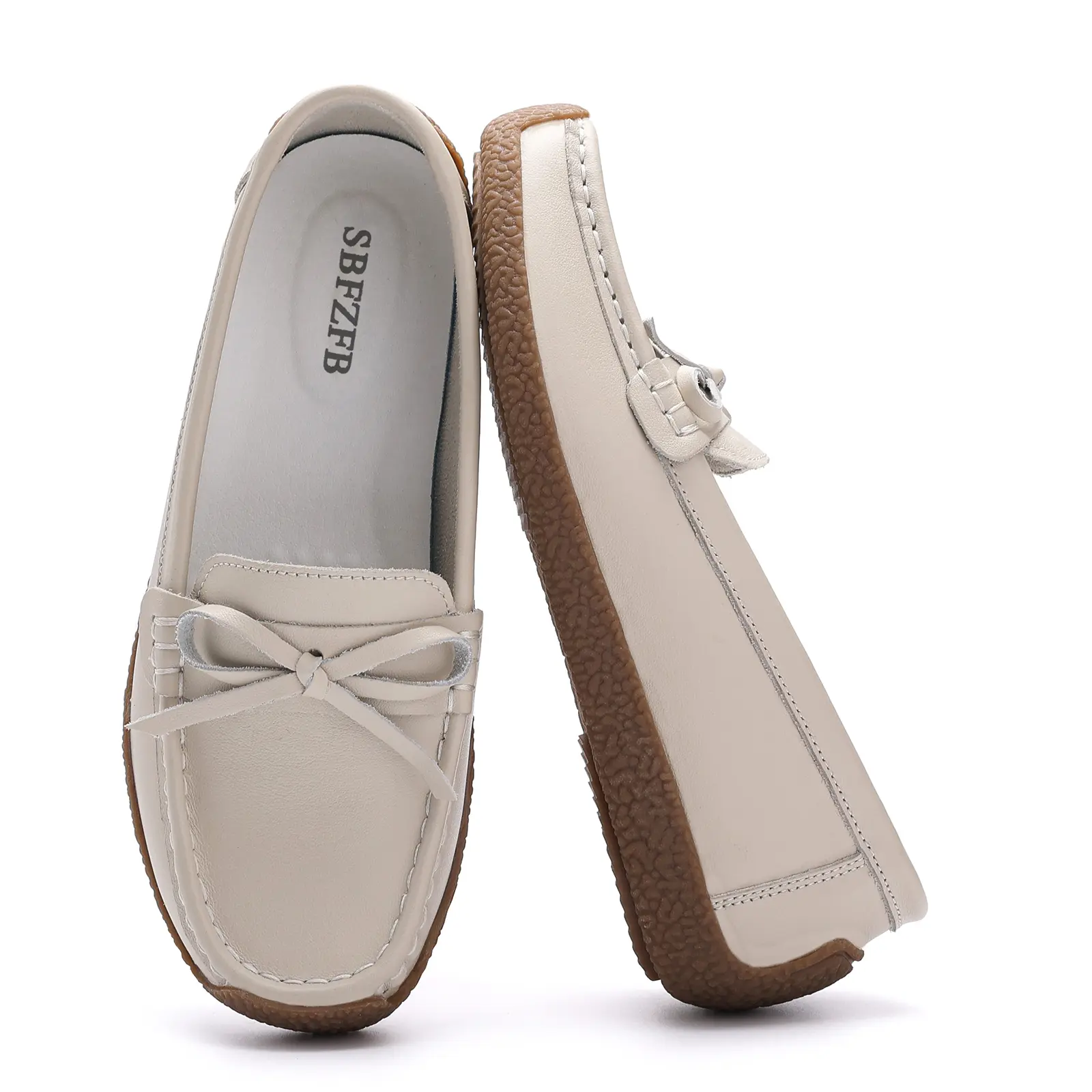 Women's Retro Minimalist Penny Loafers - Slip-On Ankle Athletic Shoes, Japanese Microfiber Leather Footwear with Pig Skin Details, Comfortable Rubber Sole for Work, Street Wear
