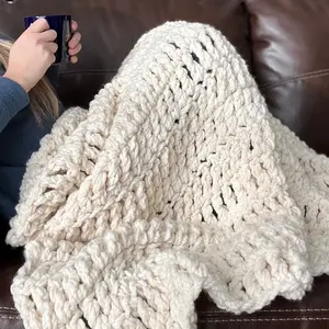 Homey Chunky Crochet Blanket