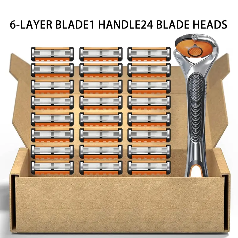 Tools That Use Razor Blades Men's manual shaver kit, blade material is safe and rust proof, easy to ...