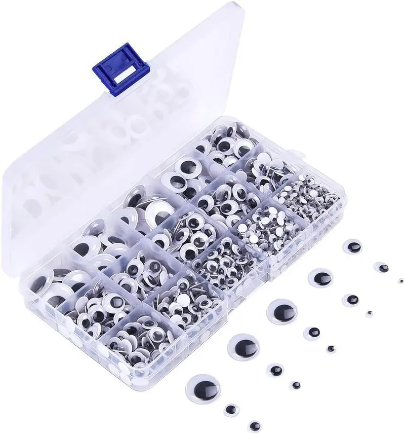 1220 count Self Adhesive Wiggle Googly Eyes (Assorted Sizes)