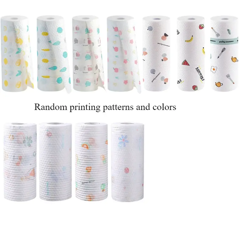 1Roll Absorbent, Thick-Cotton Kitchen Paper Towels-Kitchen Paper Towels | Playful|Washable Paper Towels Paper Towels for Kitchen NONE