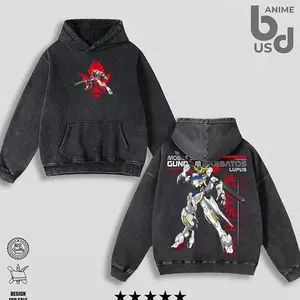 Barbatos Lopus Gundam Hoodie Wash – Double Printed Cool Style, Oversize Unisex Cotton, Retro 90s Graphic Tee, Streetwear, Menswear, Gift For Anime Fan 1KT MS1