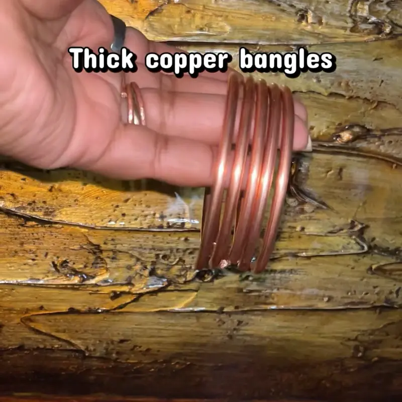 Large Pure Copper Bangles: Therapeutic Benefits 6G