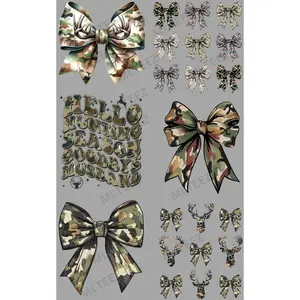 CAMO (HUNTING) (1) PREMADE GANGSHEET  - 22X36  DTF TRANSFERS - DIRECT TO FILM