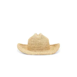 Lack of Color Raffia Cowboy Hat in Natural