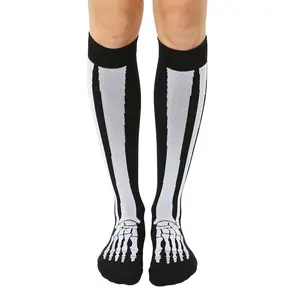 Xray Compression Socks | Moisture-Wicking Nylon with Padded Cushion Bottom - 15-20mmHg Graduated Support - Unisex Casual Printed Socks for Daily Wear