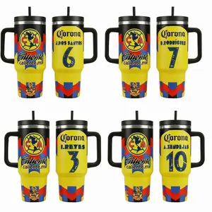 Team Mexico Number Football Style Tumbler 40oz 20oz Handle, Cup Soccer Club Mug Fan Drinkware Gift, Gift for fan