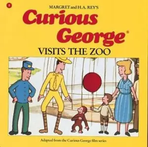 USED Book - Curious George Visits the Zoo by Margret Rey (Hardcover) - english