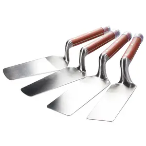 Clay stainless steel double-edged plaster knife thickened tile ash shovel integrated dish knife cement ash spoon tile plaster knife
