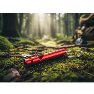 Portable Emergency Safety Whistle Keychain, Loud Survival Whistle for Outdoor Adventures, Hiking, Camping Gear, Personal Alarm, Must-Have Travel Safety Accessory, Multifunctional Rescue Whistle Gift.