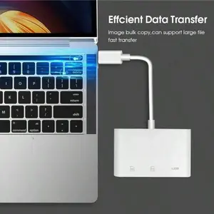 Phone Card Reader Compatible with Storage Cards Camera SD TF Memory Card Extension Card USB Flash Drive Converter OTG Multi-Function Type-C High-Speed Adapter
