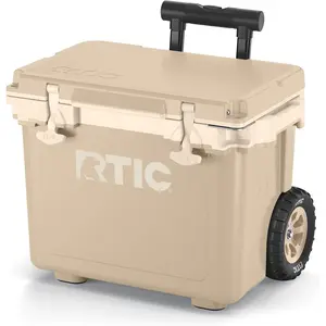 RTIC 22 QT Ultra-Light Wheeled Cooler with Handle, Hard Insulated Portable Ice Chest Box for Beach, Drink, Beverage, Camping, Picnic, Fishing, Boat, Barbecue