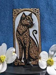 3D Black Cat Bookmark