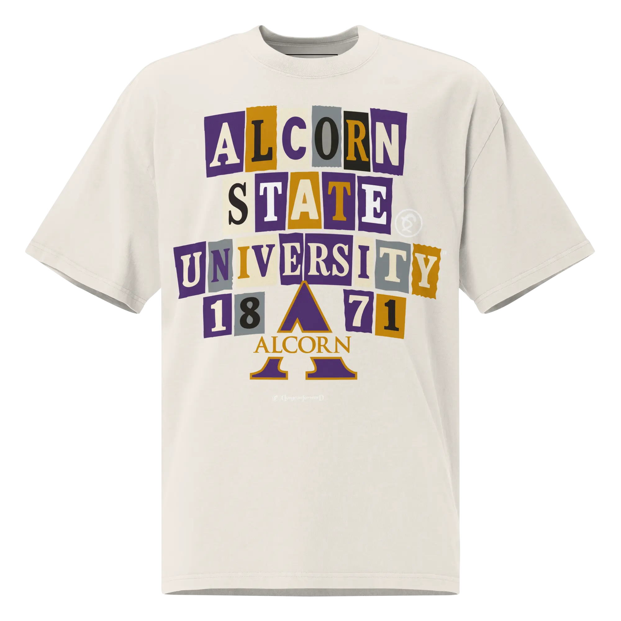 Dungeon Forward - Alcorn State University - The Collage - Oversized Tee