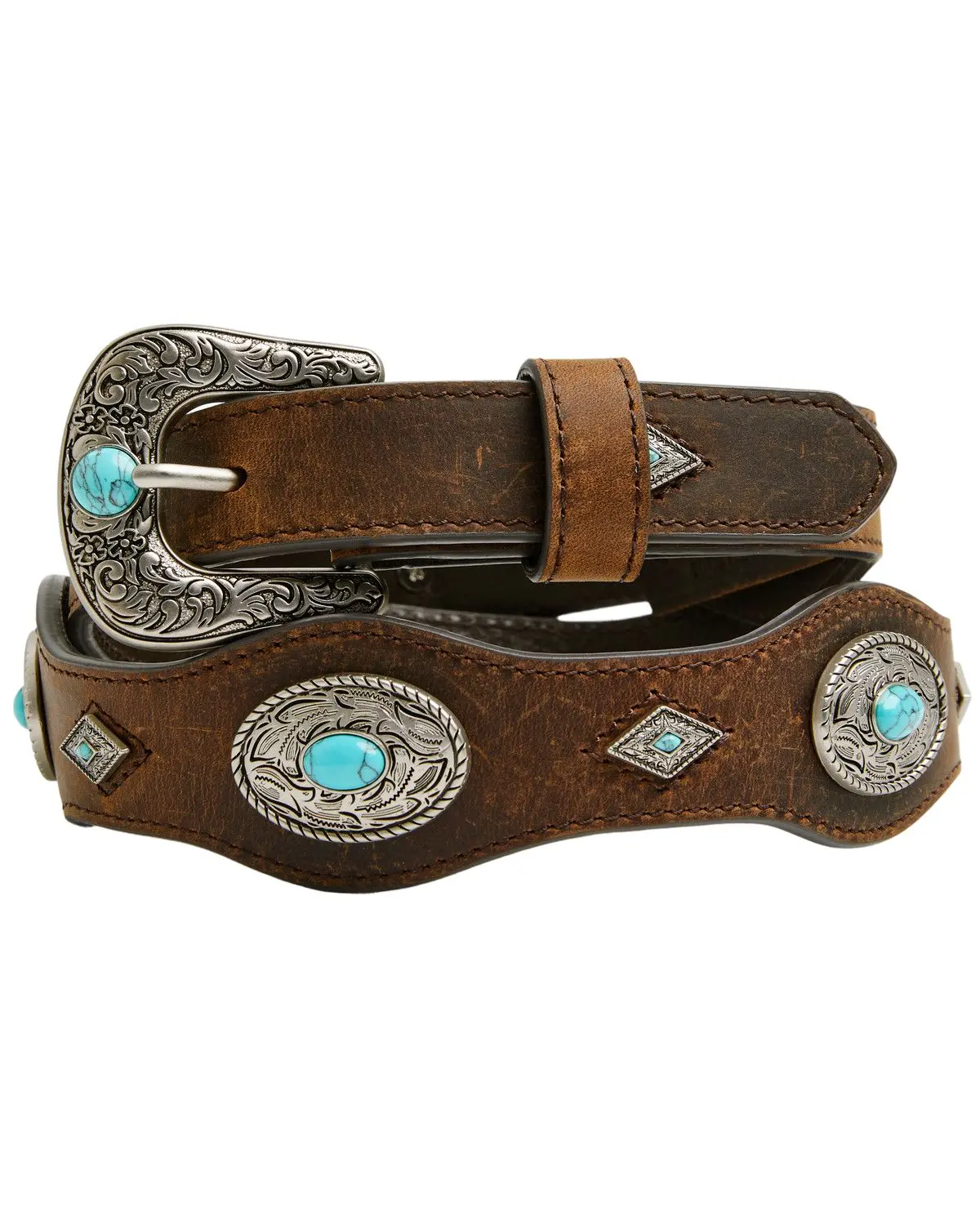 Shyanne Women's Women'S Bristol Scalloped Medallion Belt - Sasp26bt6-Dkbn