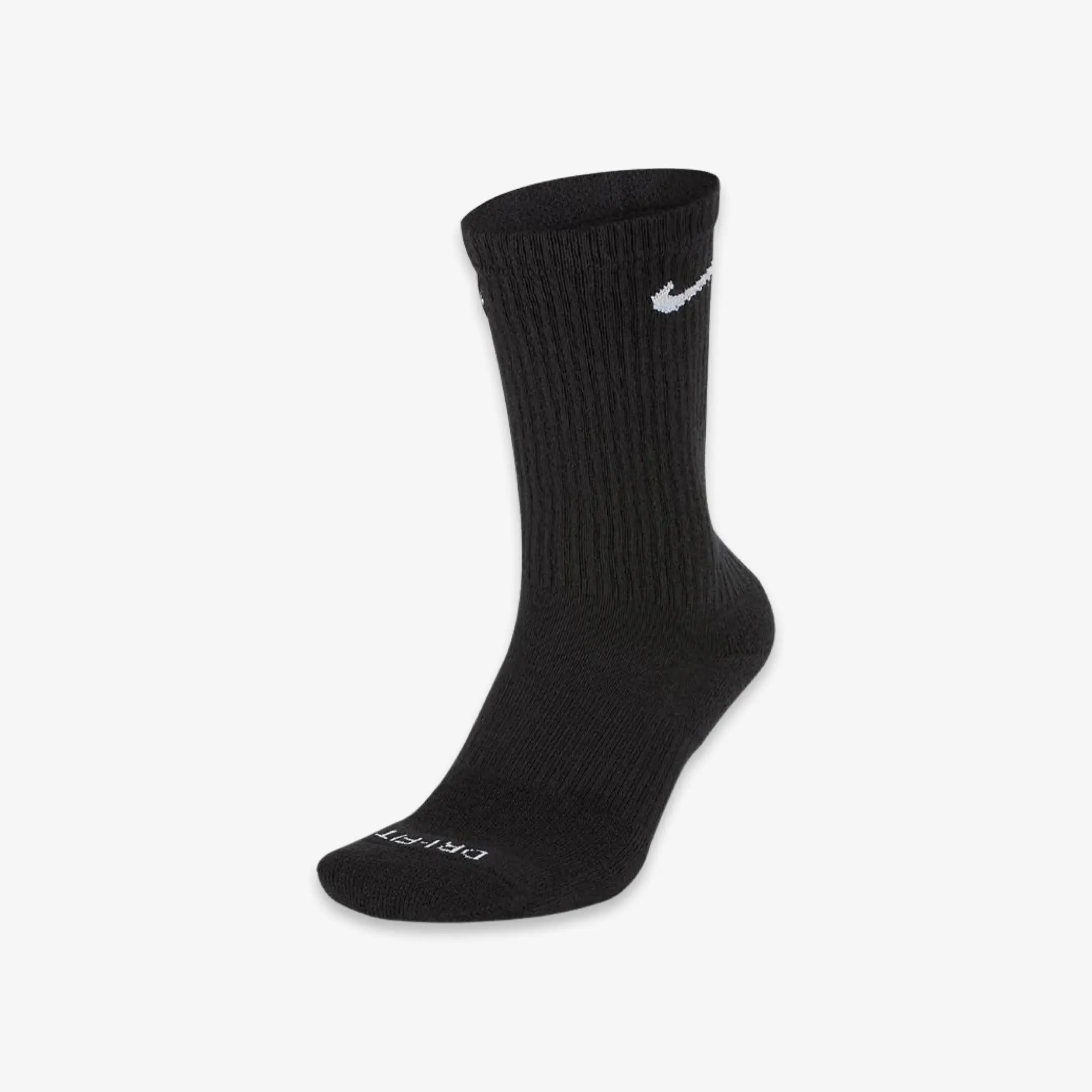 Nike Dri-FIT Everyday Plus Cushioned High Training Crew Socks (1 Single Pair of Socks) Black
