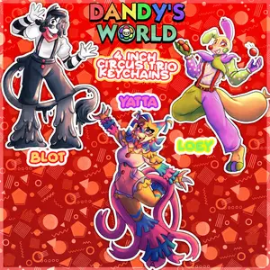 Dandy's World Circus Trio Keychains