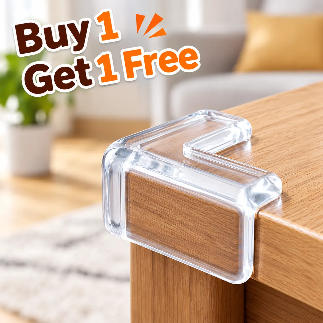 【Buy 1 Get 1 Free】12-Pack Transparent Furniture Corner Protectors - Shock-Absorbent Cushioned Pad with Snug Fit, Edge Safety Bumpers for Proofing Home Supplies