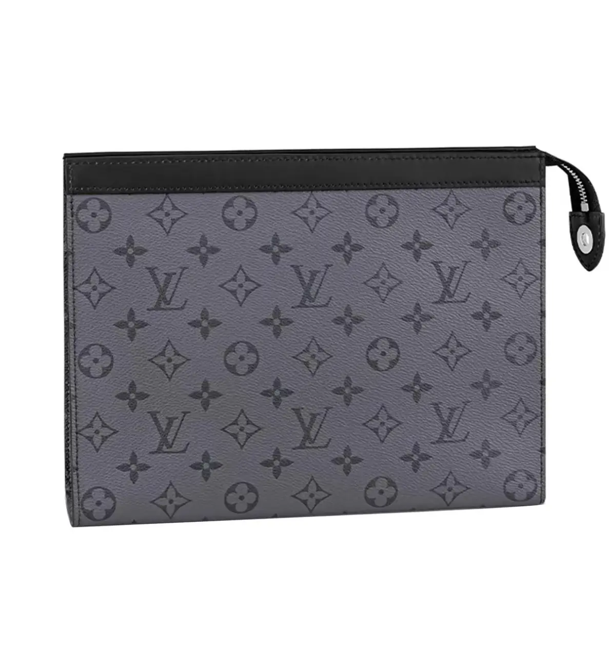 Pre-owned Louis Vuitton Chip Version Grey Monogram Colorblock Clutch / Toiletry Pouch（2602156）