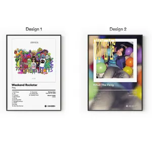 [Sale Up To 40%] [Unframe] Feng Album Posters, Indie Alternative Music Wall Art, Minimalist Bedroom Aesthetic Decor, Modern Album Cover Artwork, Gift for Fans