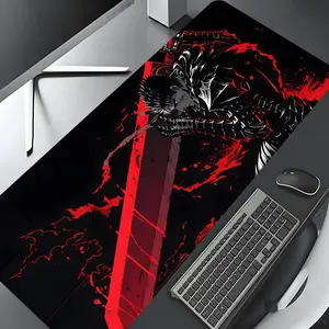 Anime Pattern Mouse Pad, Rectangle Gaming Mouse Pad, Non-slip Rubber Base Mousepad, Office Desk Keyboard Mouse Mat for Home Office Game Room Desk, Made for Gaming, Desktop Accessory, Gaming Items, Desk Accessories, Computer Mouse Pad