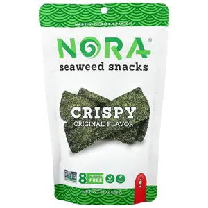 Nora Snacks Seaweed Snacks, Crispy, Original, 1 oz (28 g)
