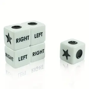 Left Right Center Dice Set, Only 12 Pieces, Dice Game (six Sides, 16mm Standard Size, Easy to Hold, Durable), Perfect for Gaming