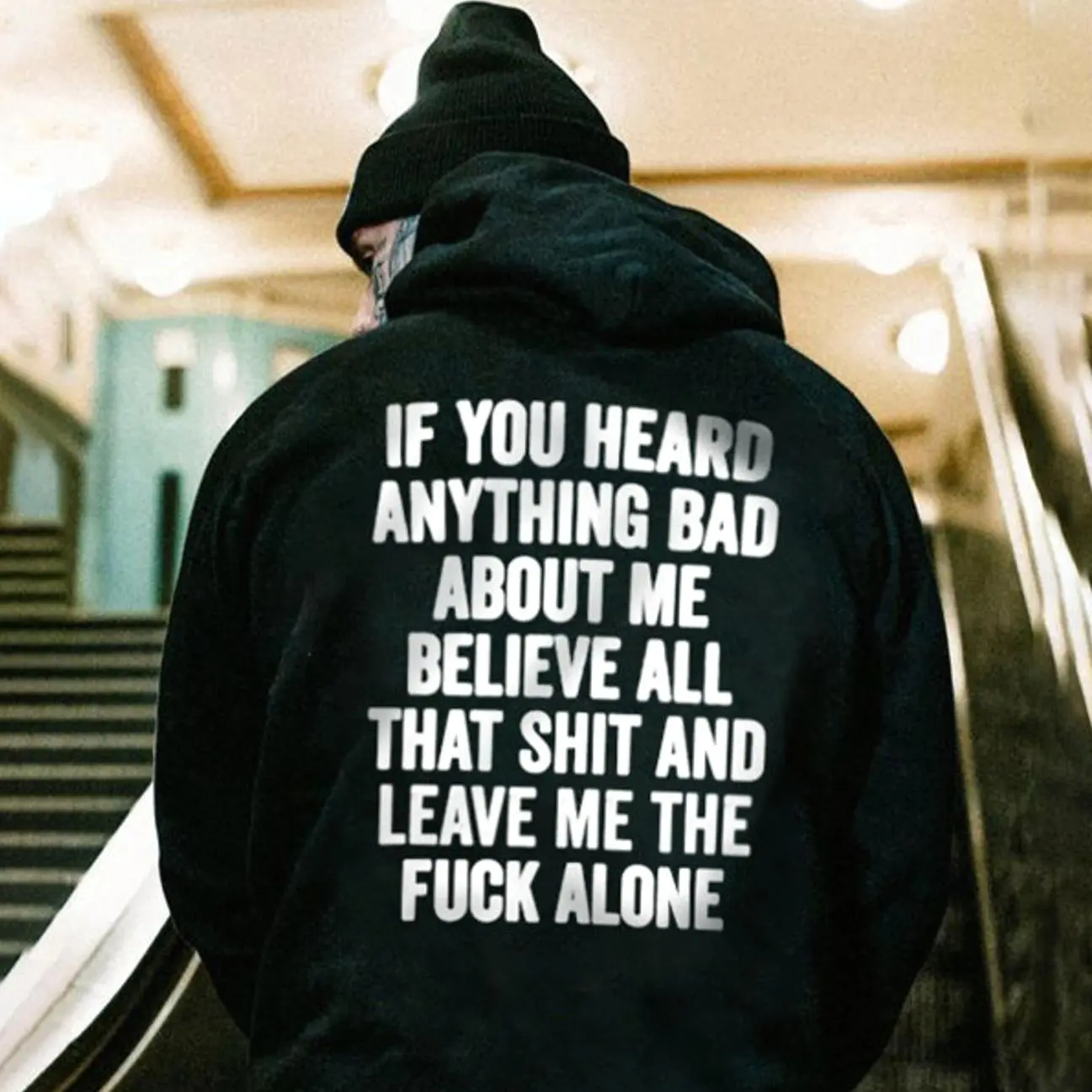 IF YOU HEARD ANYTHING BAD BOUT ME Graphic T-shirt, hoodie unisex fashion, soft fabric, loose fit.Freedom