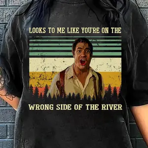 Look To Me Like You’re On The Wrong Side T-Shirt, The Mummy 1999 Inspired Tee, Brendan Fraser Shirts, Rick O' Connell Tshirts, 90s Movie, 90s Nostalgia Films