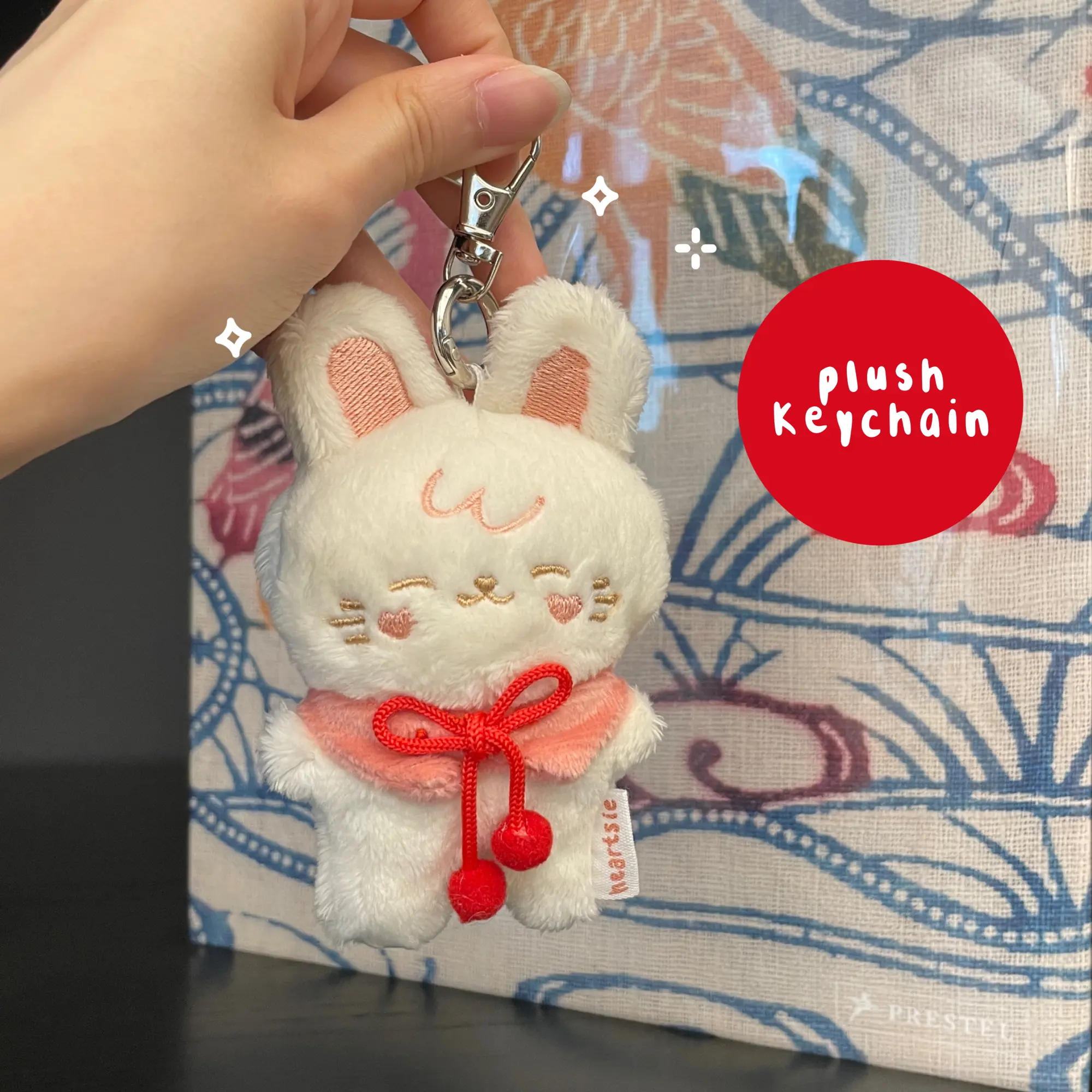 Mochi Bunny Plush Keychain