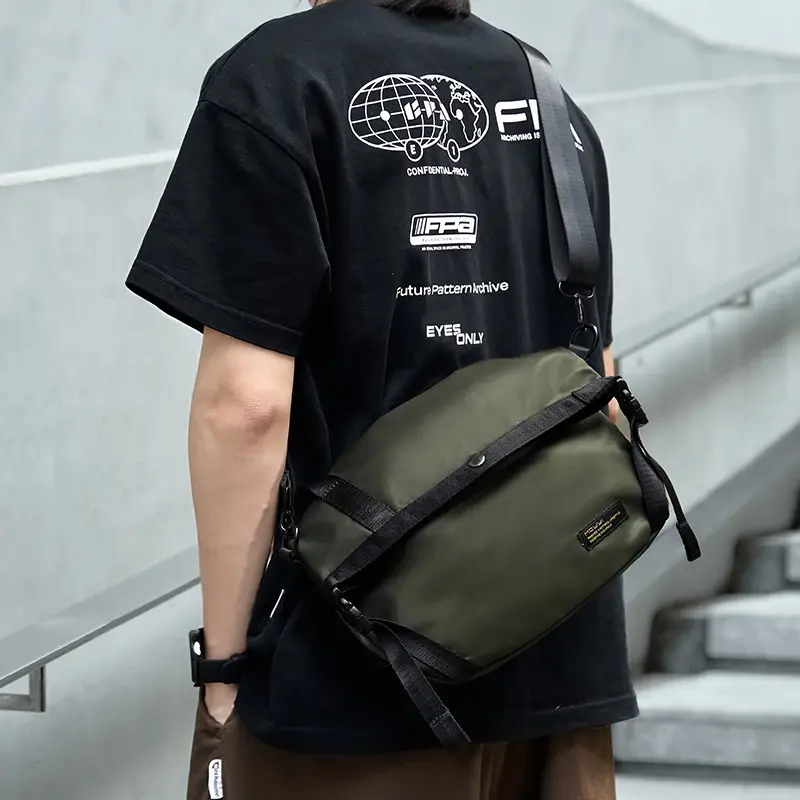 MATE ELAN Waterproof Mens Sling Bag Anti-Theft Design, Crossbody Bag For Travel Sport, Japanese Shoulder Bag Ipad Fit 7.9 inch