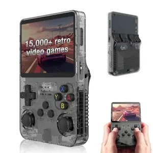 R36s Retro Video Game Console, Portable Handheld Game Machine, 3500mah Battery, Linux System, 3.5 Inch IPS Screen, 64GB TF Card