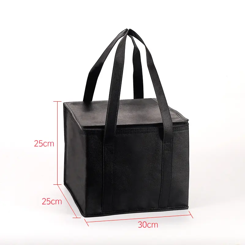 Reusable Insulated Grocery Shopping Bag with Zipper, Large Waterproof Cooler Tote for Frozen Food, Picnic, Camping & Food Delivery