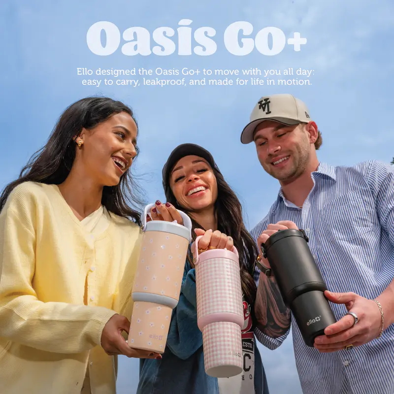 Ello Oasis Go+ Stainless Steel Tumbler