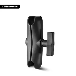 VINmounts 5.9" Heavy Duty Aluminum Alloy Double Socket Arm, C-Size 1.5 Inch Ball Mount, Corrosion-Resistant & Durable Stable Mount Arm, Compatible with RAM Mounts System for Marine, Motorcycle and Phone Mounting
