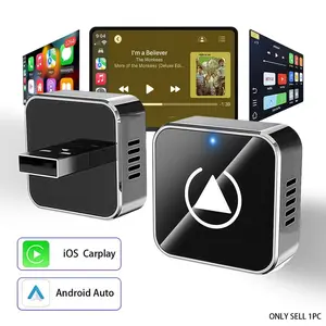 2026 Upgraded Wireless CarPlay Adapter, Wired to Wireless, Stable Connection No Latency, Works with iPhone/Android, Carplay Android Auto, for, Plug and Play Mini Design, USB-C Port, Wireless Converter