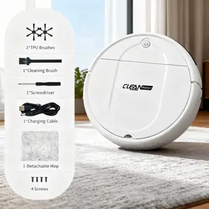 No-Wash Sweeping & Mopping Machine – Intelligent Electric Sweeper, Noise Reduction Rechargeable Vacuum,Rechargeable Intelligent Electric Sweeper – No-Wash Vacuum Cleaner, Noise Reduction Sweeping & Mopping,Intelligent Household Vacuum Cleaner