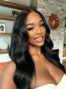 Human Hair 5x5 Glueless Lace Body Wave Wig – 20~28 Inch Soft Loose Curly, Wear & Go Beginner Friendly, Cool Breathable Adjustable Cap – Everyday & Casual Wear for Women