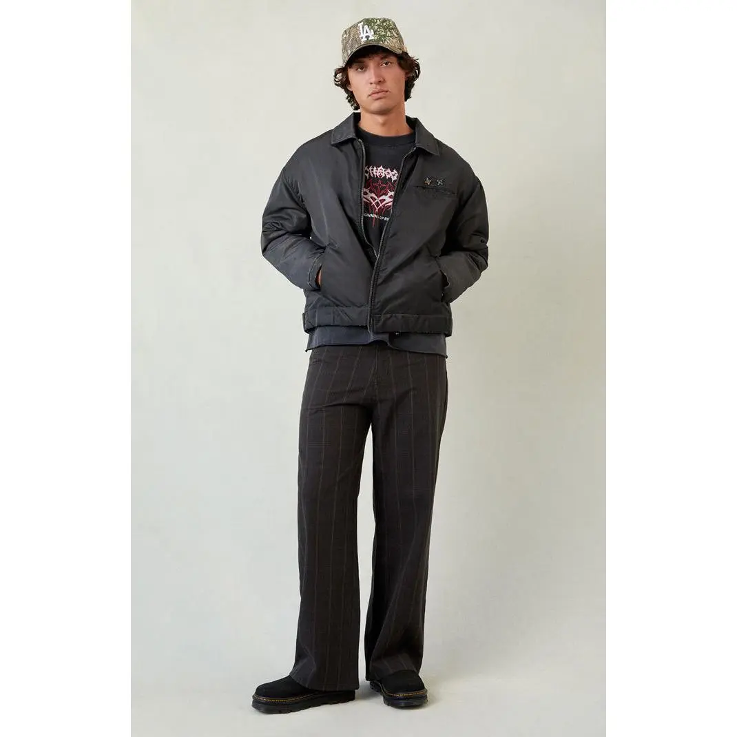 Pacsun Men's Dark Plaid Extreme Baggy Pants