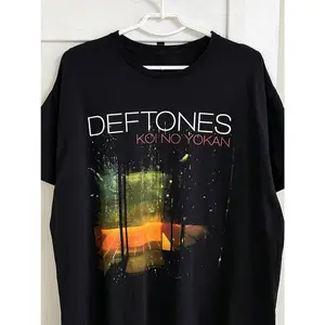 [Sale Up To 50%] Deftones Koi No Yokan Tour Metal Band Vintage Style Y2K T-Shirt, Unisex Reprint Cotton Graphic Shirts, Trending USA Tee