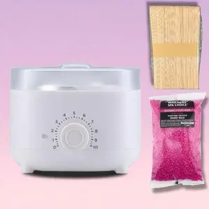 At home Wax Kit 500ml wax warmer + wax bag + 50 waxing sticks