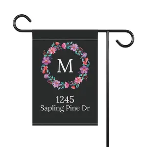 Custom Garden Flag, Personalized Yard Sign, Outdoor Decor, Outdoor Garden Flag, Address Sign, Welcome Garden Flag, New Home Gift