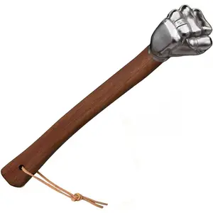 Fist Hand Hammer 2 lbs Sledge Hammer Stainless Steel Solid Head Wooden Handle Crafts and Hardware Tools For Emergency Use Gardening Household Car Outdoor Camping