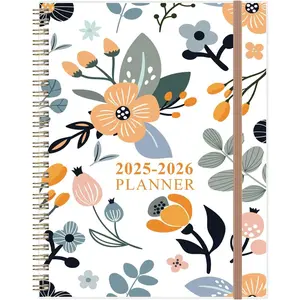 2025-2026 Planner - 17 Months Weekly & Monthly Planner from August 2025 - December 2026, Academic Planner 2025-2026 with Elastic Closure, Inner Pocket, 8.5" x 11", Rose Flower
