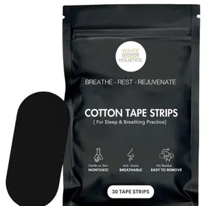 Rejuvenating Cotton Tape Strips - Comfortable Adhesive Tape for Mouth Breathing and Snoring - Face and Body Tape for Men & Women - Reduces Snoring and Improves Oxygen Intake